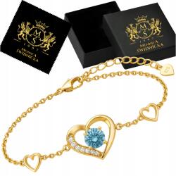 Mennica Świdnicka Arany Női Karkötő Celeb Szív Ezüst 925 Ajándék Női