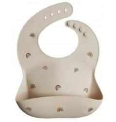 Mushie szilikon előke szivárvány (SB-1041)