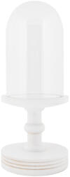 Clayre & Eef Platou decorativ sticla lemn alb Ø 17x40 cm (6GL5060W) Tava