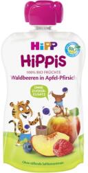 Hipp Piure de fructe, mar, piersica si fructe de padure, incepand de la 12 luni, 100g, HiPP