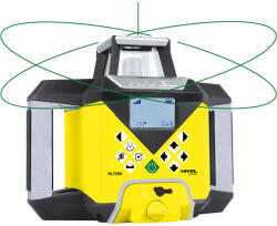 Nivel System Nivelă laser rotativă cu fascicul roșu Nivel System NL720G Digital, cu senzor digital RD500G, pantă manuală pe axa X și Y, autoaliniere, telecomandă (NL720G Digital)