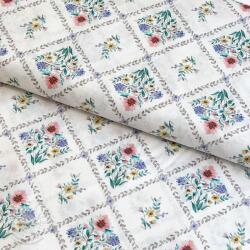  Pamutvászon Flowers Tara off white design A digital print