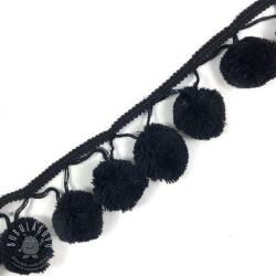  Pom-pom szalag MEGA black
