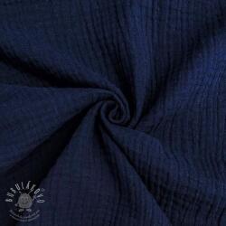  Dupla géz/muszlin navy ORGANIC