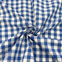  Pamutvászon Check sky