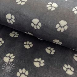  Wellness Fleece Dog paw dark grey
