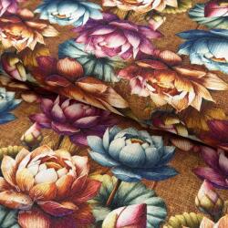  Viszkóz lenvászonnal Marigold design C digital print