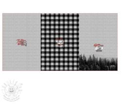  Szabadidő anyag Redwood black PANEL digital print