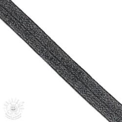 Szegőgumi glitter 20 mm black