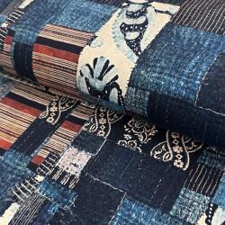 Pamutvászon TWILL DENIM Mix print design B
