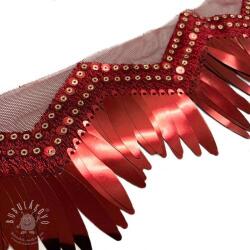  Paszomány tüllön Burlesque zigzag bordeaux