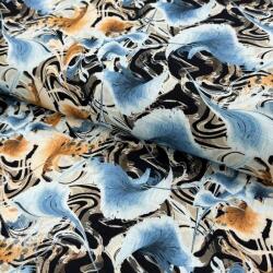  Viszkóz lenvászonnal Paint chaos design A digital print