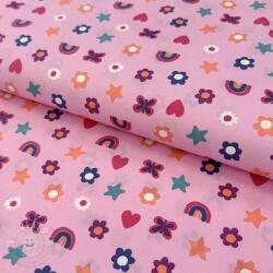  Pamutvászon Love pink