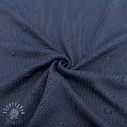  Pulóver anyag BIG KNIT DOT navy