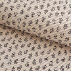  Kordbársony STRETCH Little flower light sand