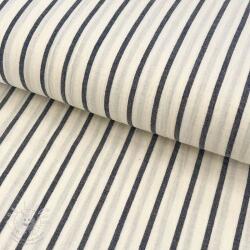 Dupla géz/muszlin YARN DYED Thin strip navy