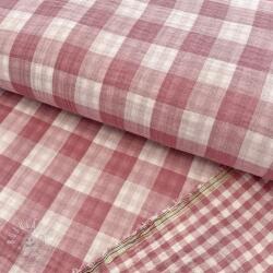  Dupla géz/muszlin Double sided CHECKS MINI mauve