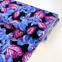  Viszkóz RADIANCE Anabella leaves black digital print