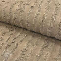  Pamutvászon lenvászonnal Vintage Fringe Stripe naturals