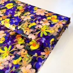  Viszkóz RADIANCE Cornelia flowers purple digital print