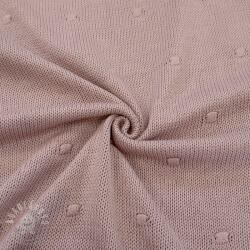  Pulóver anyag BIG KNIT DOT old pink