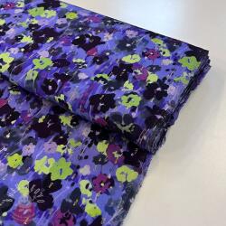  Viszkóz LUREX Dark night flowers digital print