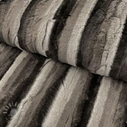  Műszőrme Stripe dark brown