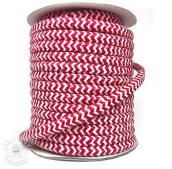  Kötött zsinór ZIG ZAG red