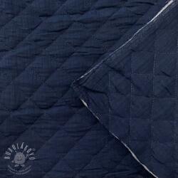  Dupla géz/muszlin QUILT navy