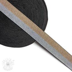 Sima gumi 4 cm Lurex DOU champagne silver