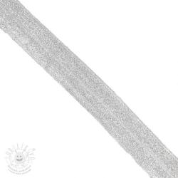  Szegőgumi glitter 20 mm white