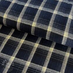  Scottish Check YARN DYED BRUSHED navy