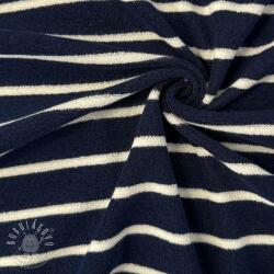  Frottír YARN DYED Stripe BIG dark blue