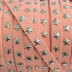  Bársony zsinór csillagokkal rose