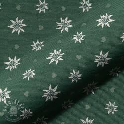 Dekorációs anyag jacquard DOUBLE FACE Landhaus Edelweiss forest green