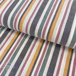  Dupla géz/muszlin yarn dyed Stripe purple