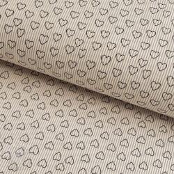  Kordbársony STRETCH Little love light sand