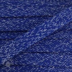  Pamut zsinór lapos 15 mm melange cobalt