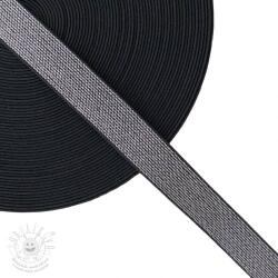 Sima gumi 2, 5 cm glitter black silver