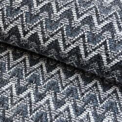  Kötött kelme jacquard Comfilia Zigzag wavy blue