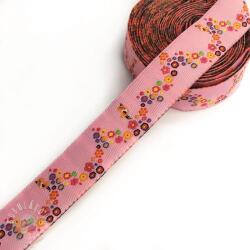  Szalag Flowers pink