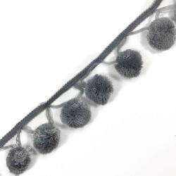  Pom-pom szalag MEGA grey