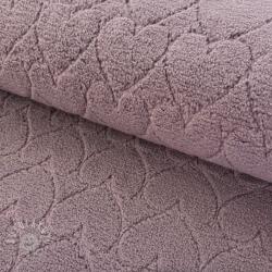  Kabát anyag TEDDY Hearts in hearts mauve