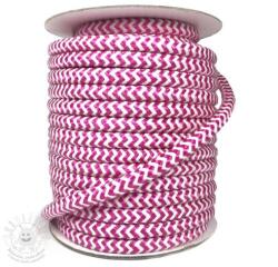  Kötött zsinór ZIG ZAG fuchsia