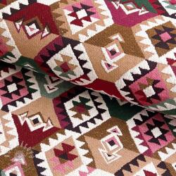  Dekorációs anyag jacquard Kilim fuchsia vert