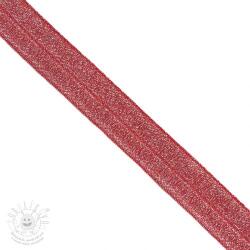  Szegőgumi glitter 20 mm red