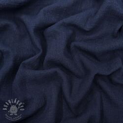  Pamutvászon SLUB WASHED navy