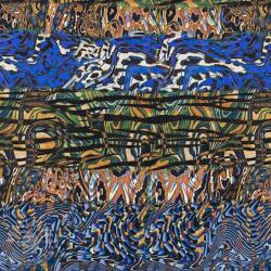  Viszkóz Dimulti dark blue digital print