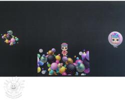  Szabadidő anyag Doll black PANEL digital print II. osztály