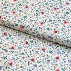  Pamutvászon Flowers Tara off white design B digital print